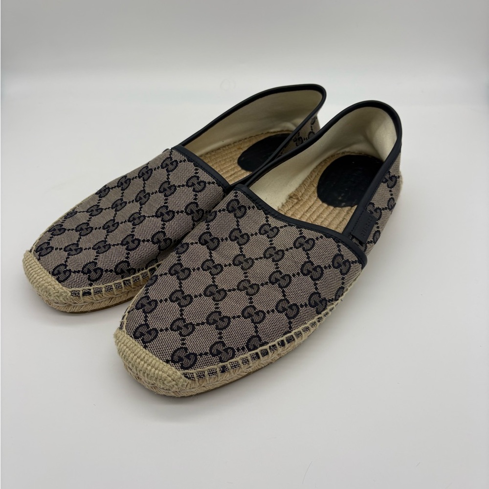 Gucci Tan and navy Men's Loafers